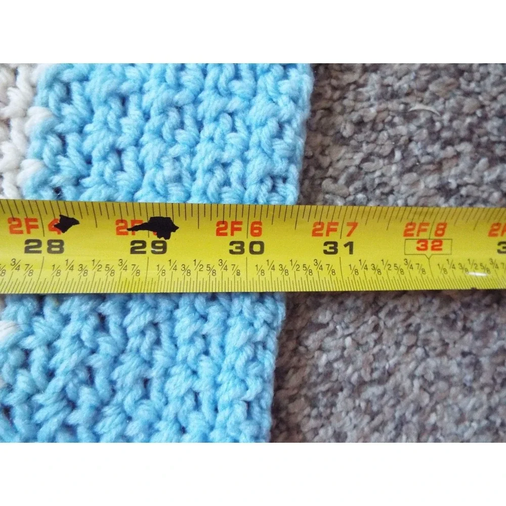 #16 - Afghan Crochet Blanket Multicolored 40